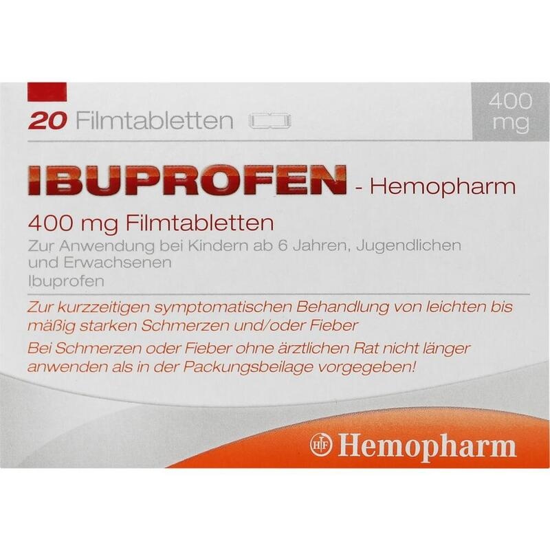 IBUPROFEN Hemopharm 400 mg Filmtabletten