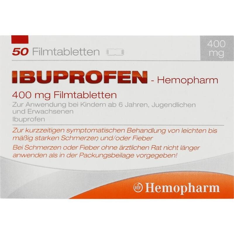 IBUPROFEN Hemopharm 400 mg Filmtabletten