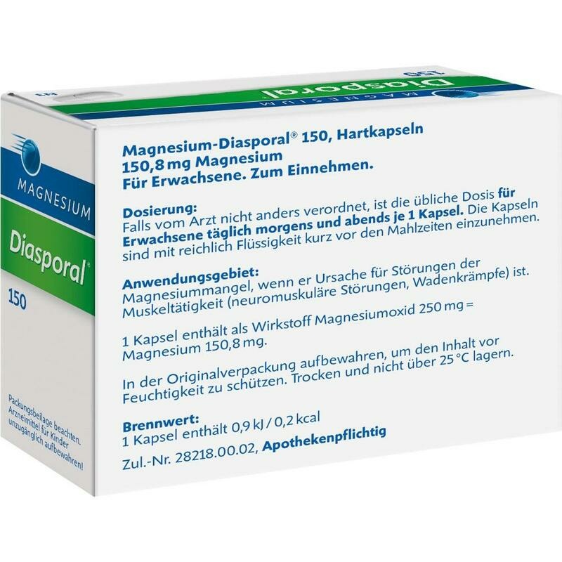 MAGNESIUM DIASPORAL 150 Kapseln