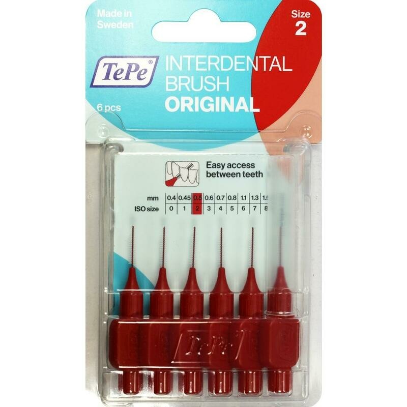 TEPE Interdentalbürste 0,5mm rot
