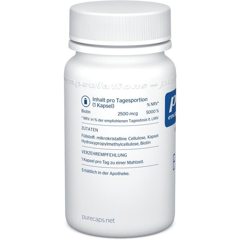 PURE ENCAPSULATIONS Biotin 2,5 mg Kapseln