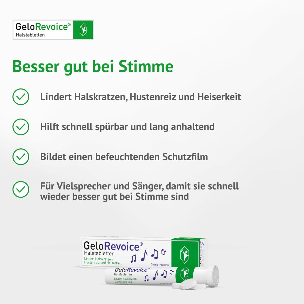GELOREVOICE Halstabletten Cassis-Menthol Lut.-Tab.