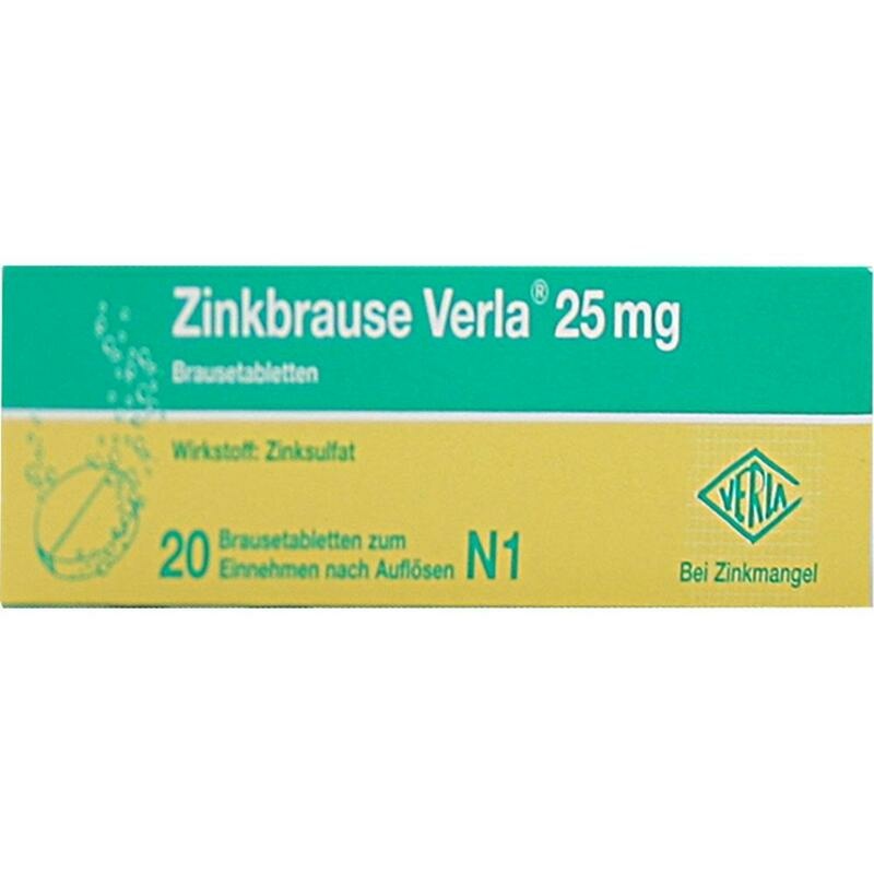 ZINKBRAUSE Verla 25 mg Brausetabletten