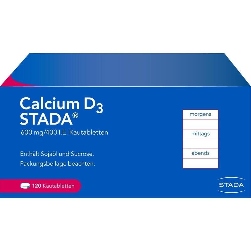 CALCIUM D3 STADA 600 mg/400 I.E. Kautabletten