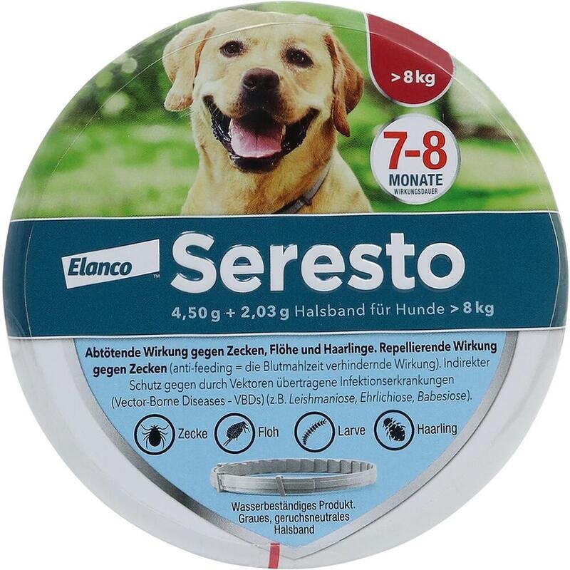 SERESTO 4,50g + 2,03g Halsband für Hunde ab 8kg