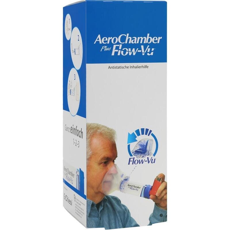 AEROCHAMBER m.Maske f.Erw.u.Kdr.ab 5 Jahre blau
