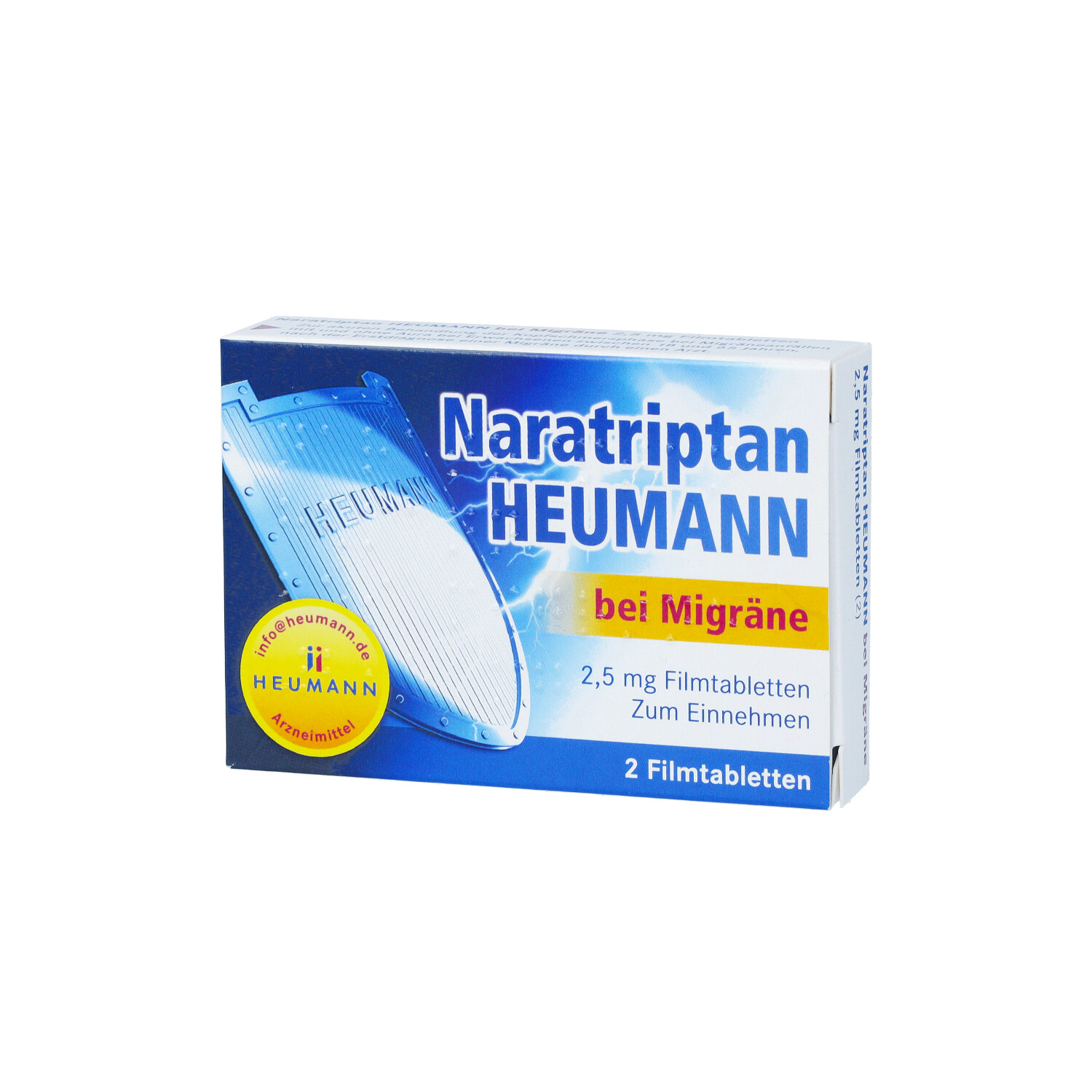 NARATRIPTAN Heumann bei Migräne 2,5 mg Filmtabl.