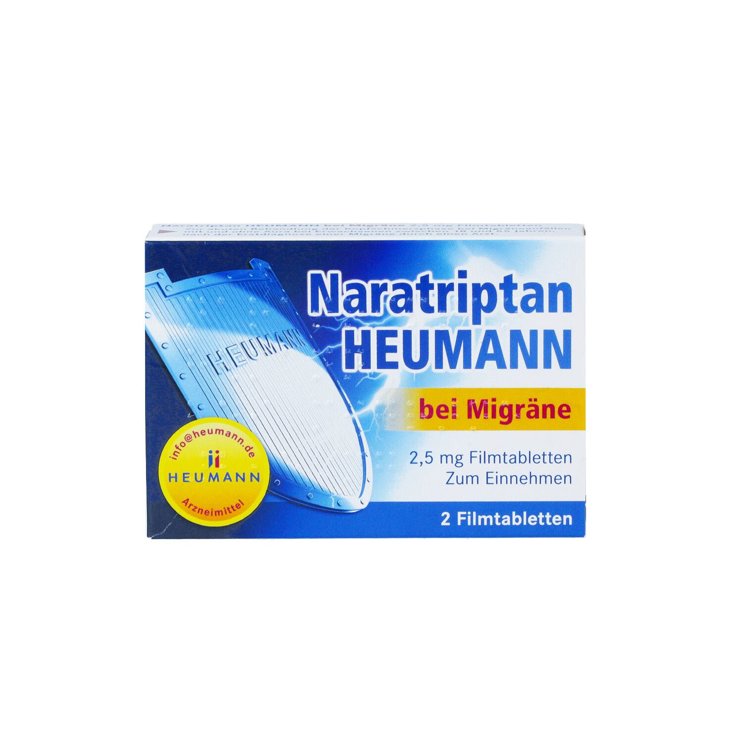 NARATRIPTAN Heumann bei Migräne 2,5 mg Filmtabl.