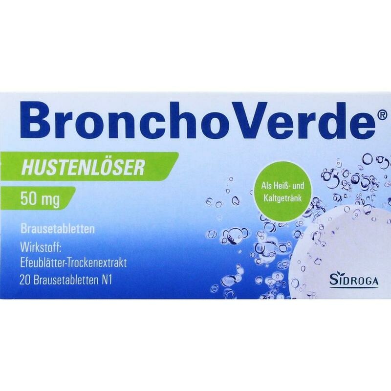 BRONCHOVERDE Hustenlöser 50 mg Brausetabletten