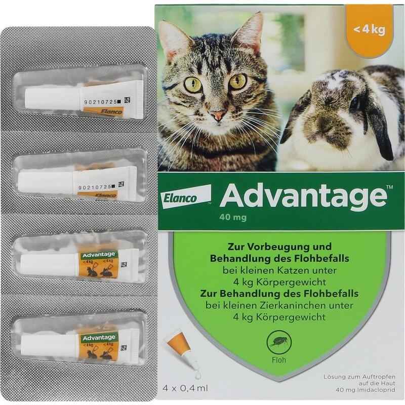ADVANTAGE 40 mg Lsg.f.kl.Katzen/kl.Zierkaninchen
