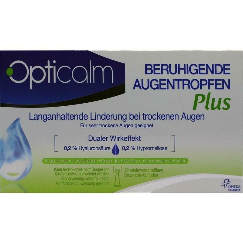 OPTICALM beruhigende Augentropfen Plus in Einzeld.