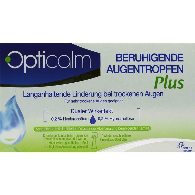 OPTICALM beruhigende Augentropfen Plus in Einzeld.