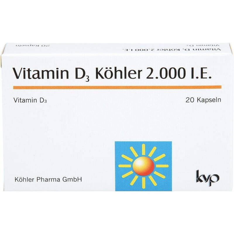 VITAMIN D3 KÖHLER 2.000 I.E. Kapseln