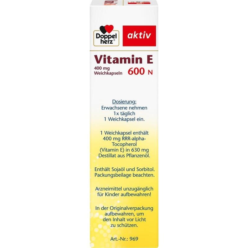DOPPELHERZ Vitamin E 600 N Weichkapseln
