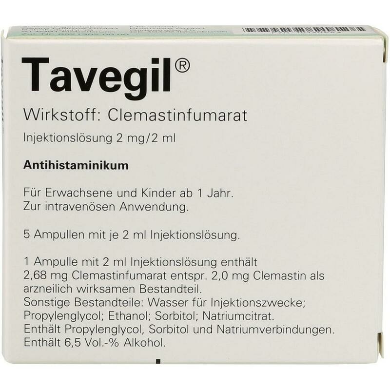 TAVEGIL Injektionslösung 2 mg/2 ml Ampullen