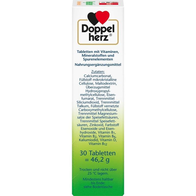 DOPPELHERZ Vegetarier Vitamine+Mineralstoffe aktiv