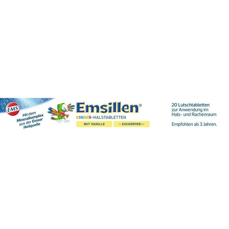 EMSILLEN Kinder Halstabletten Vanille