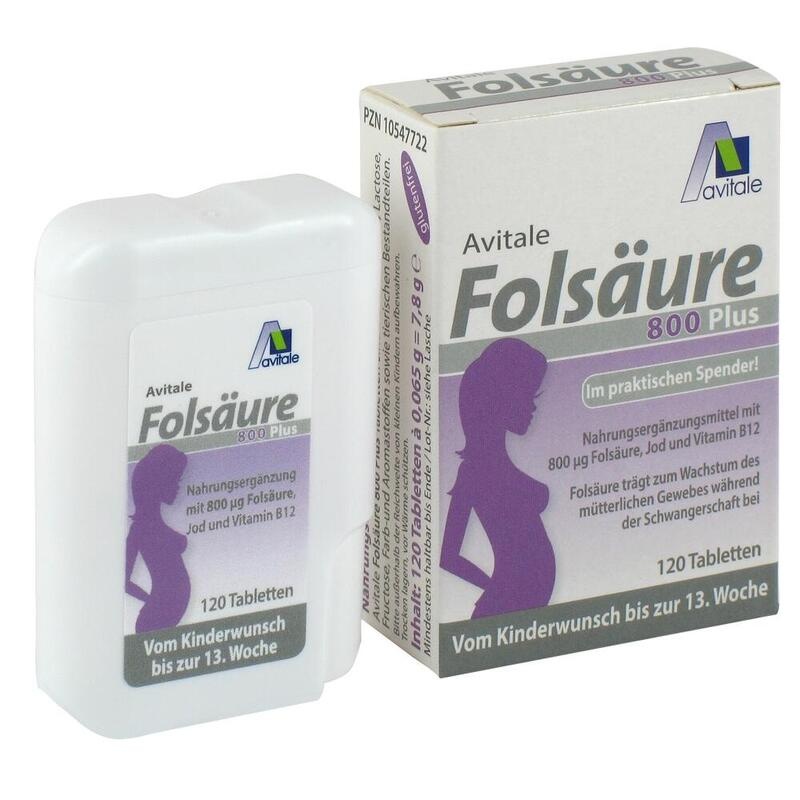 FOLSÄURE 800 Plus B12+Jod Tabletten