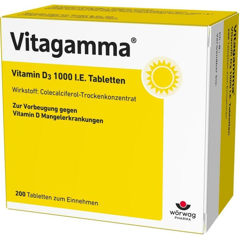 VITAGAMMA Vitamin D3 1.000 I.E. Tabletten