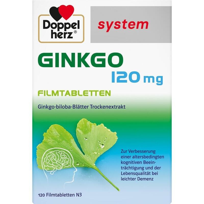 DOPPELHERZ Ginkgo 120 mg system Filmtabletten