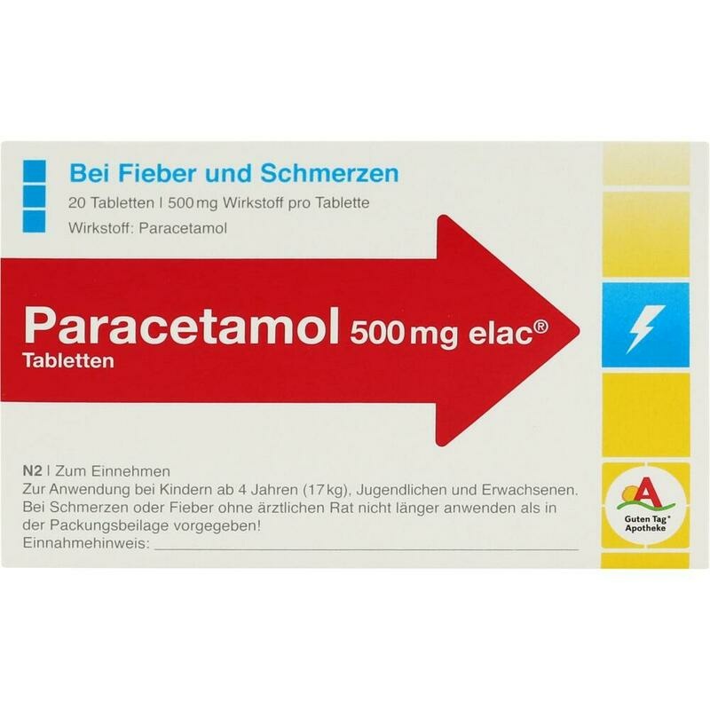 PARACETAMOL 500 mg elac Tabletten