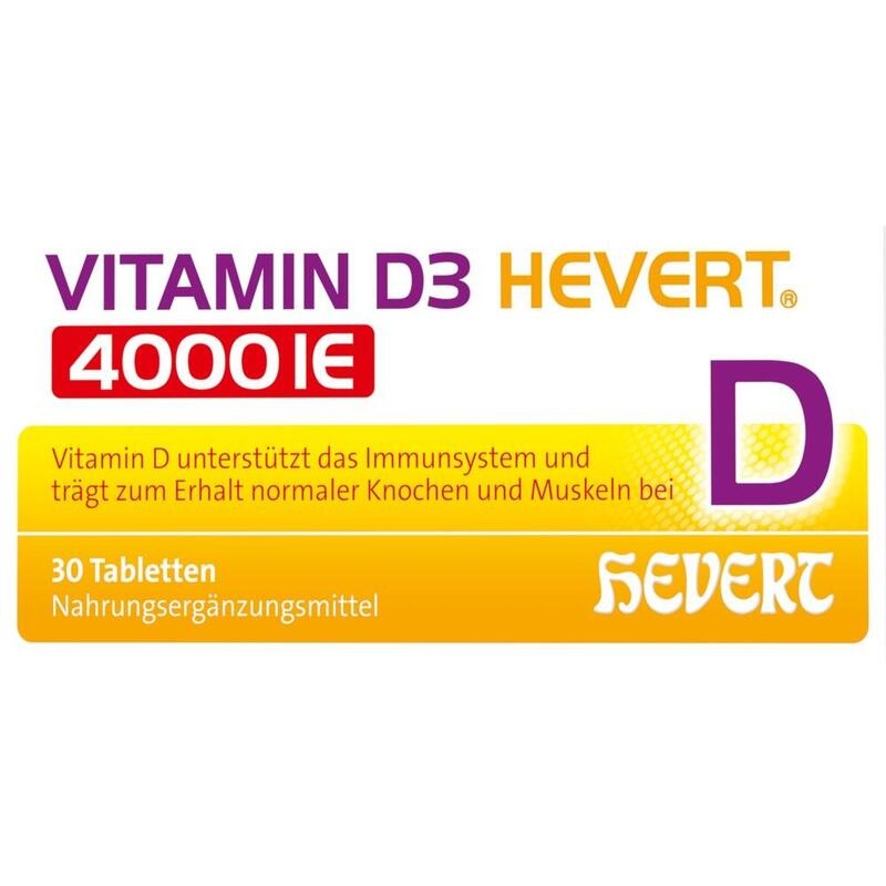VITAMIN D3 HEVERT 4000 I.E. Tabletten