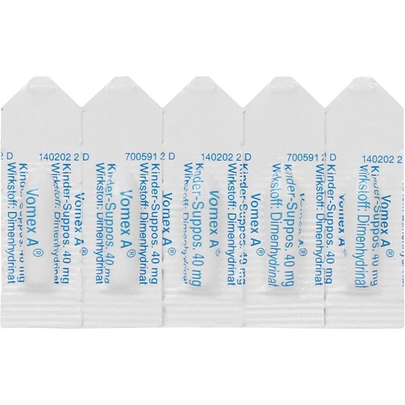 VOMEX A Kinder-Suppositorien 40 mg