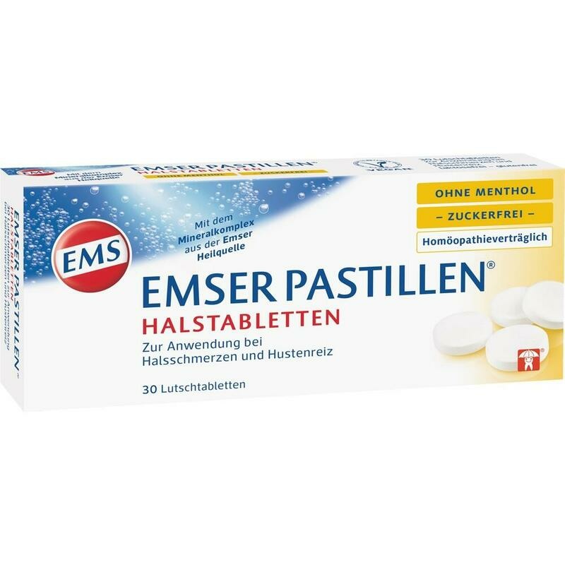 EMSER Pastillen ohne Menthol zuckerfrei