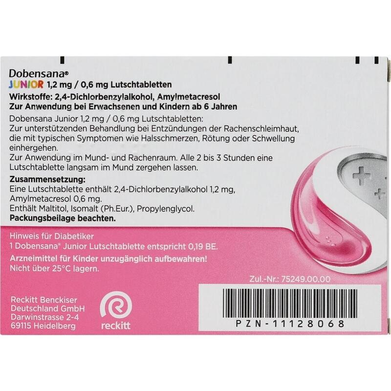 DOBENSANA Junior 1,2mg/0,6mg Lutschtabletten