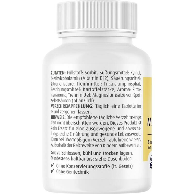 VITAMIN B12 500 μg Methylcobalamin Lutschtabletten