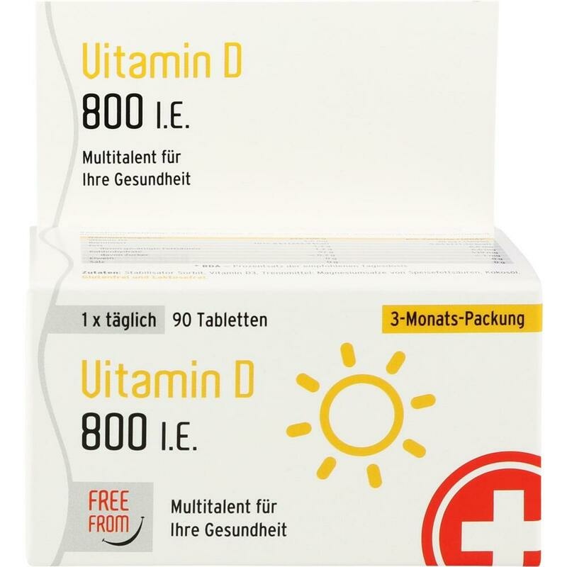 VITAMIN D3 800 freefrom Tabletten