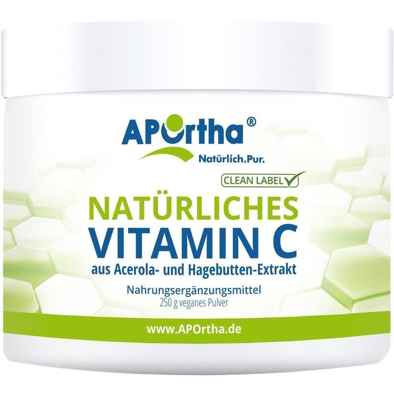 APORTHA natürliches Vitamin C vegetarisch Pulver