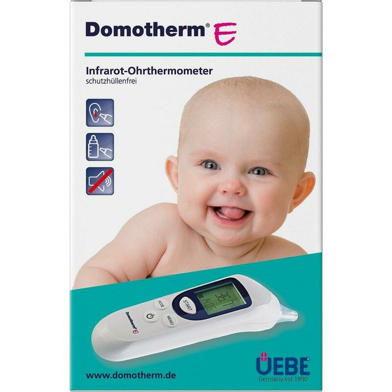 DOMOTHERM E Infrarot-Ohrthermometer schutzhül.frei