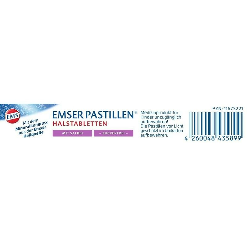 EMSER Pastillen mit Salbei zuckerfrei