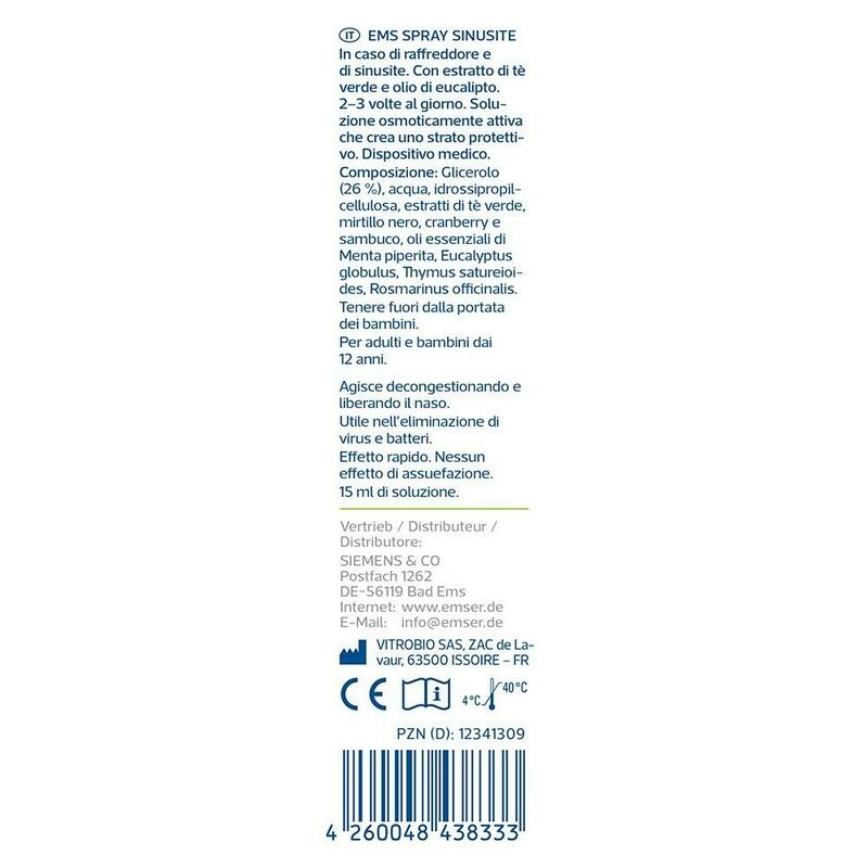 EMSER Sinusitis Spray mit Eukalyptusöl