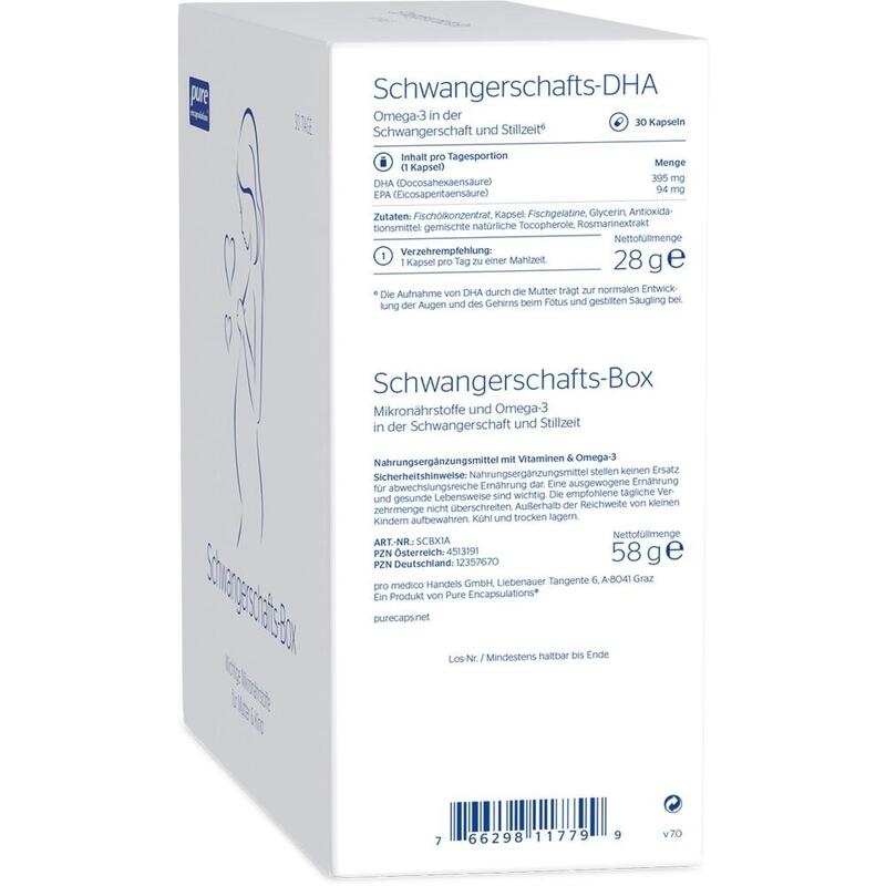 PURE ENCAPSULATIONS Schwangerschafts-Box Kapseln