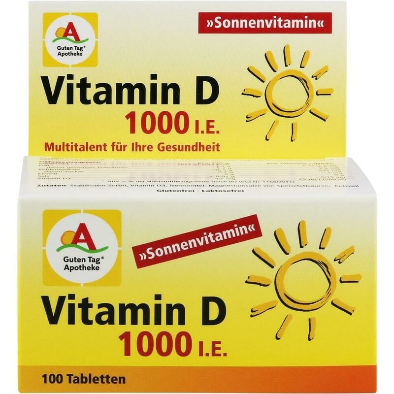 GUTEN TAG Apotheke Vitamin D 1000 I.E. Tabletten