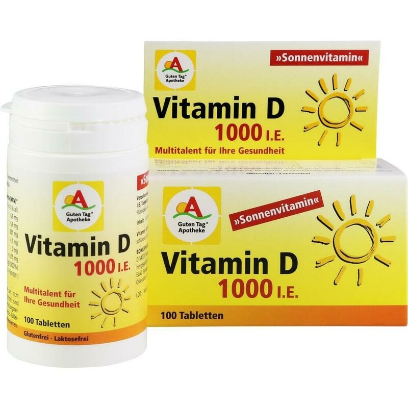 GUTEN TAG Apotheke Vitamin D 1000 I.E. Tabletten