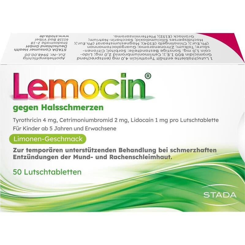 LEMOCIN gegen Halsschmerzen Lutschtabletten