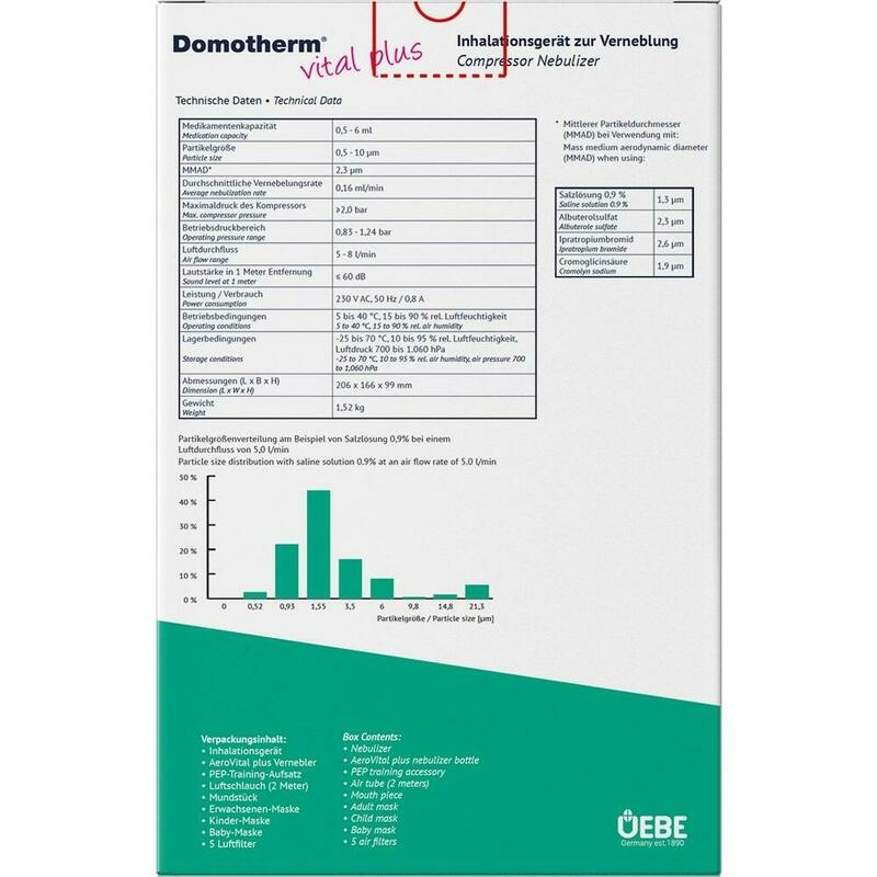 DOMOTHERM vital plus Inhalationsgerät z.Verneblung