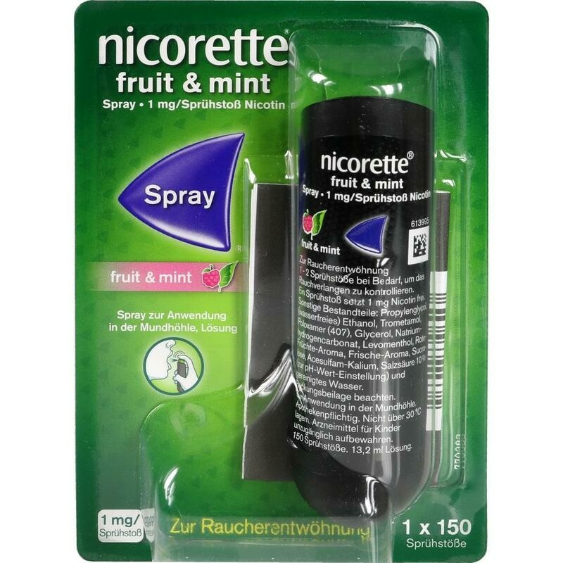 NICORETTE Fruit & Mint Spray 1 mg/Sprühstoß