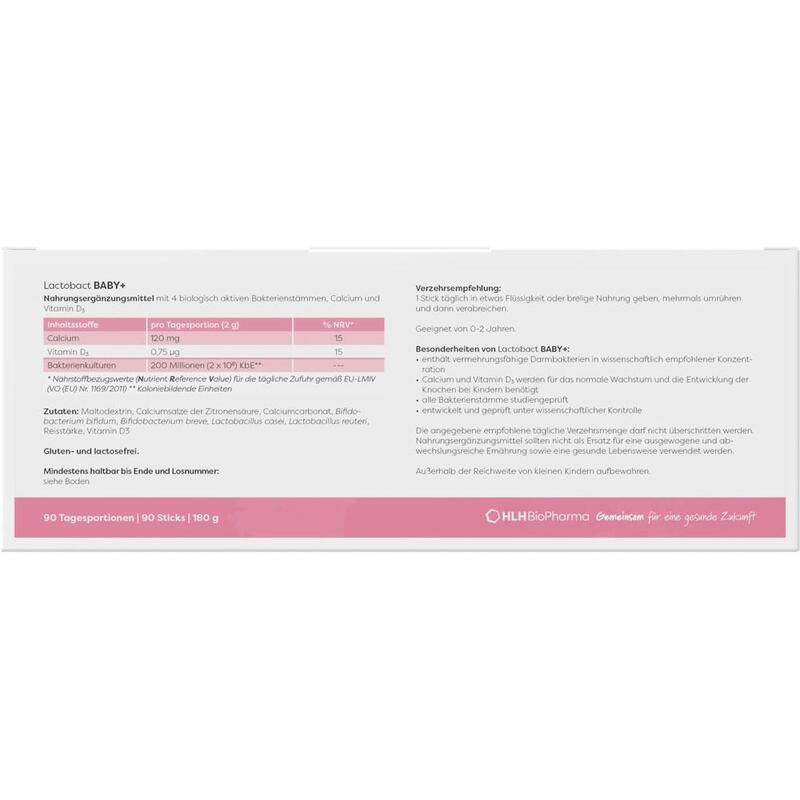 LACTOBACT Baby+ 90-Tage Beutel