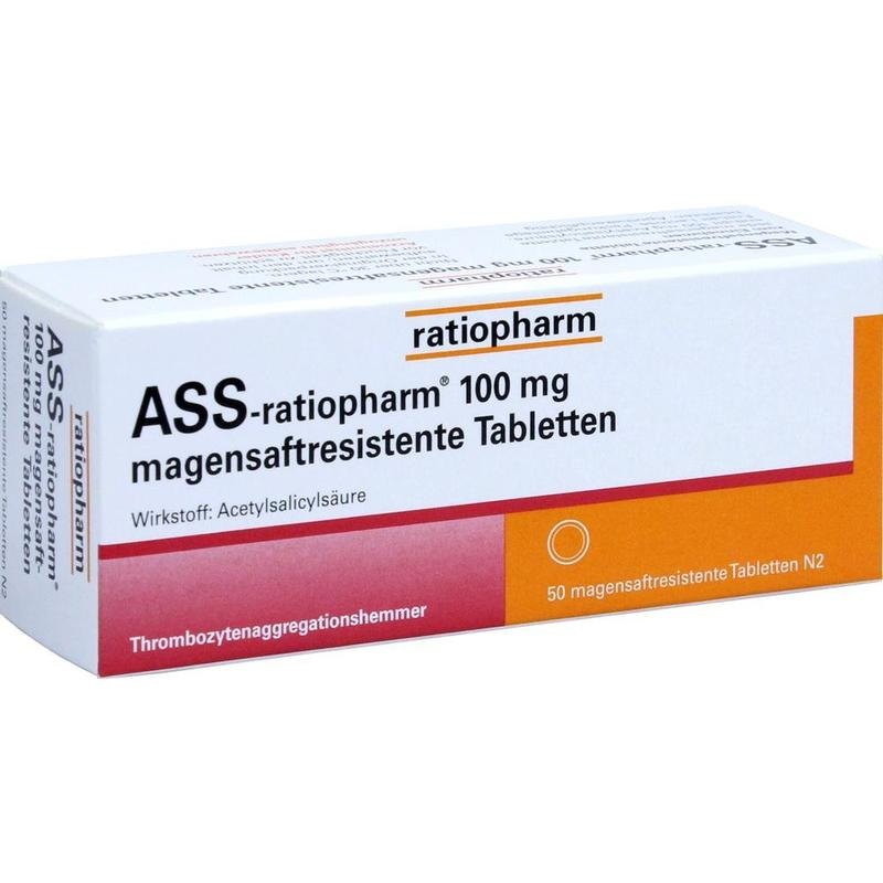 ASS-ratiopharm 100 mg magensaftres.Tabletten