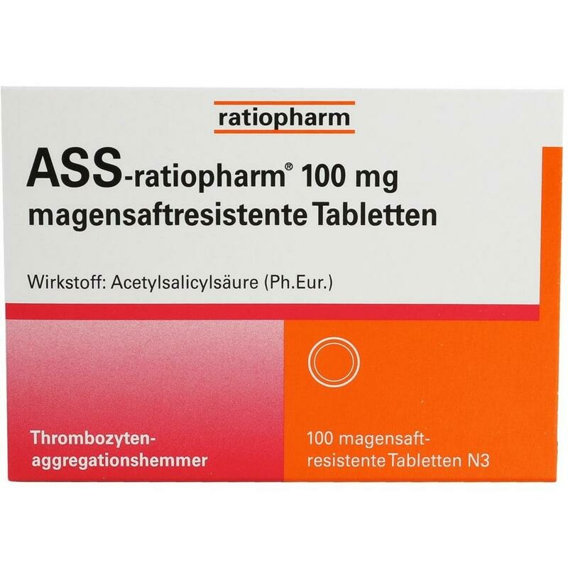 ASS-ratiopharm 100 mg magensaftres.Tabletten