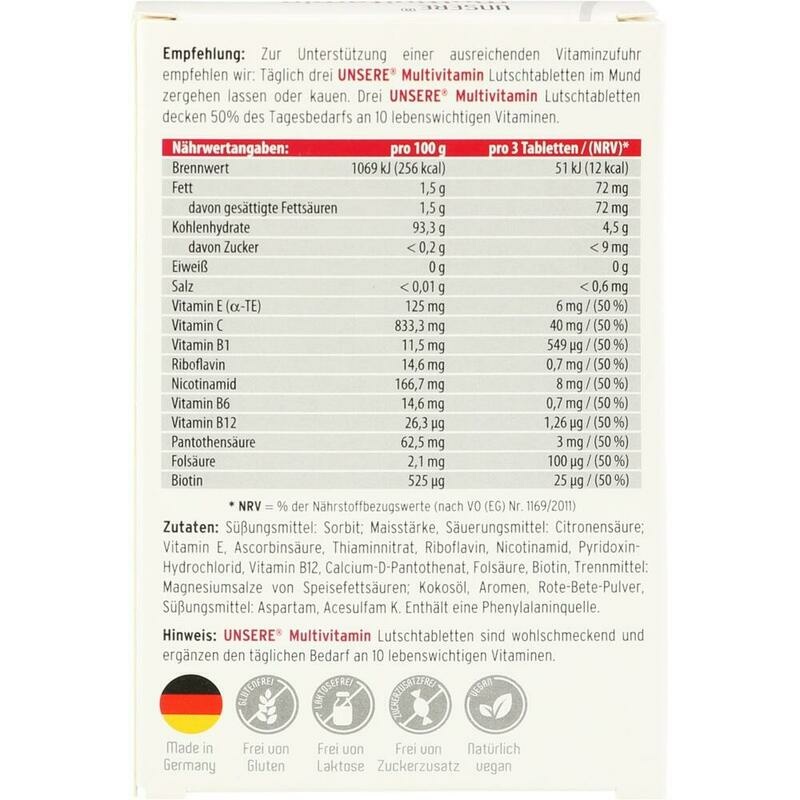 UNSERE Multivitamin freefrom Multifruchtgesch.Lut.