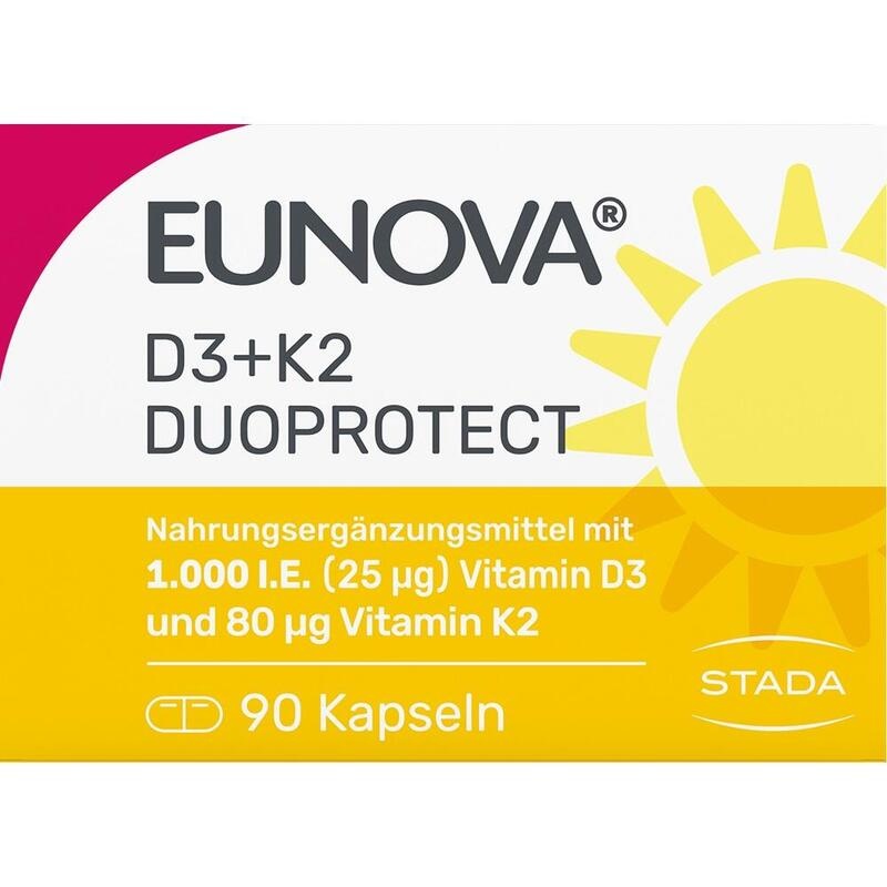 EUNOVA DuoProtect D3+K2 1000 I.E./80 μg Kapseln