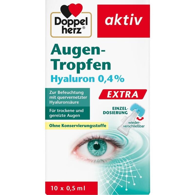 DOPPELHERZ Augen-Tropfen Hyaluron 0,4% Extra