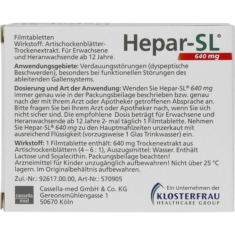 HEPAR-SL 640 mg Filmtabletten