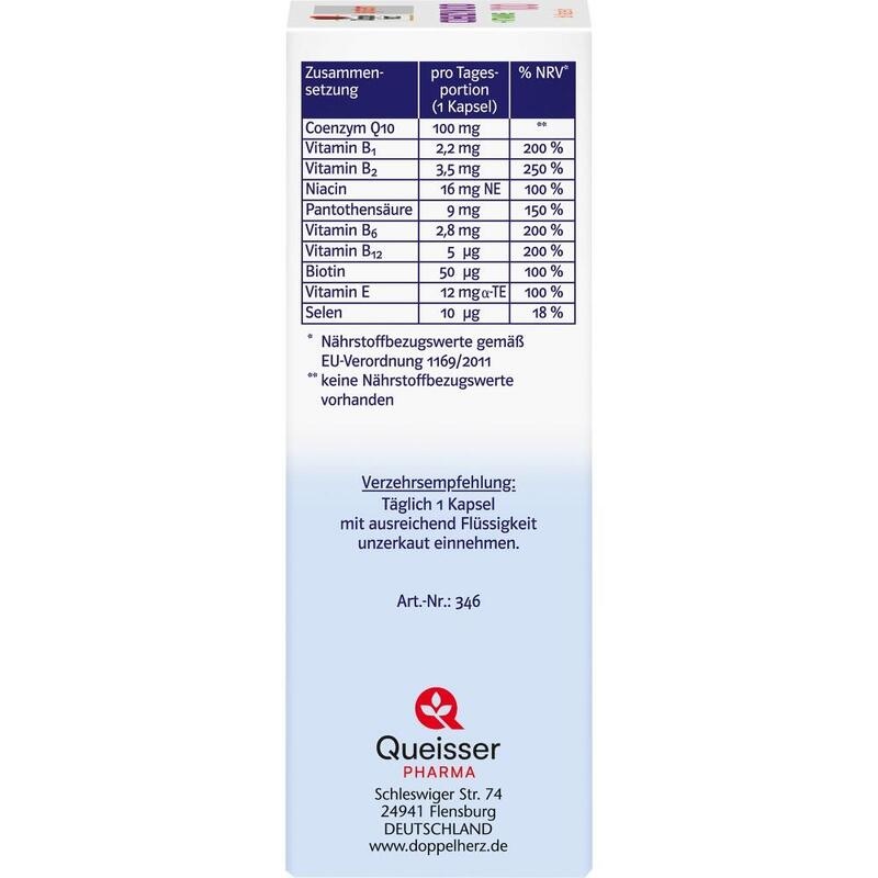 DOPPELHERZ Coenzym Q10 100+Vitamine system Kapseln
