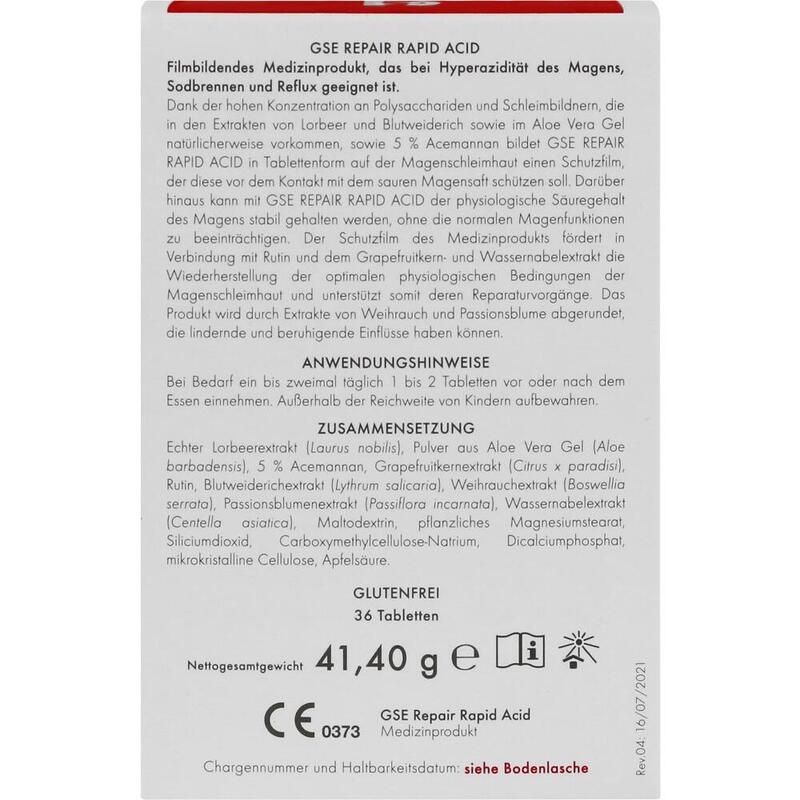 GSE Repair Rapid Acid Tabletten